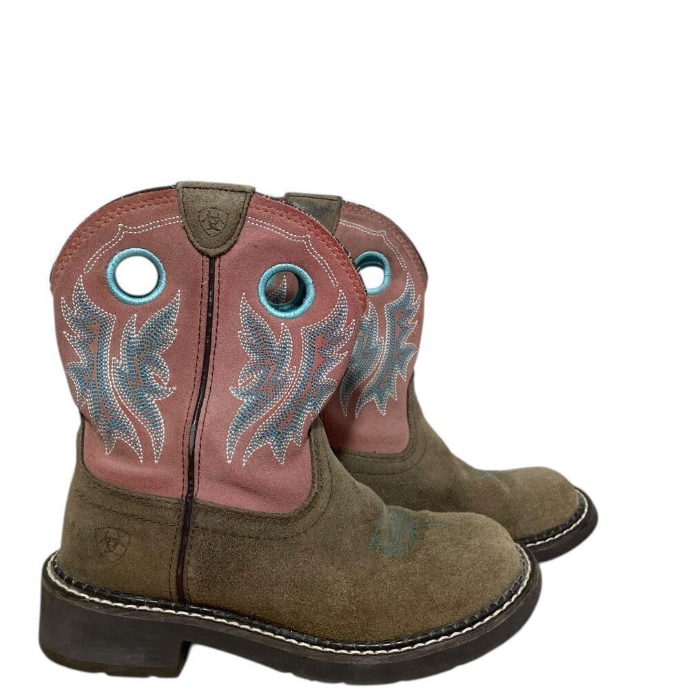 Ariat Fatbaby Western Cowgirl Boots Designer Pink 10023114 Women's Sz 5.5B